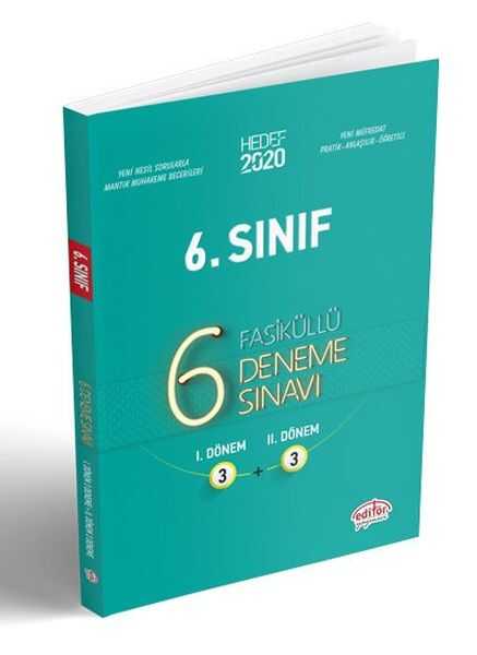 Editör Yayınları - Editör 6. Sınıf 6 Fasikül (3+3) Deneme Sınavı