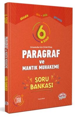 Editör 6. Sınıf Paragraf ve Mantık Muhakeme Soru Bankası - 1