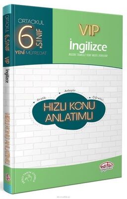 Editör 6. Sınıf VIP İngilizce Hızlı Konu Anlatımlı (Yeni) - 1