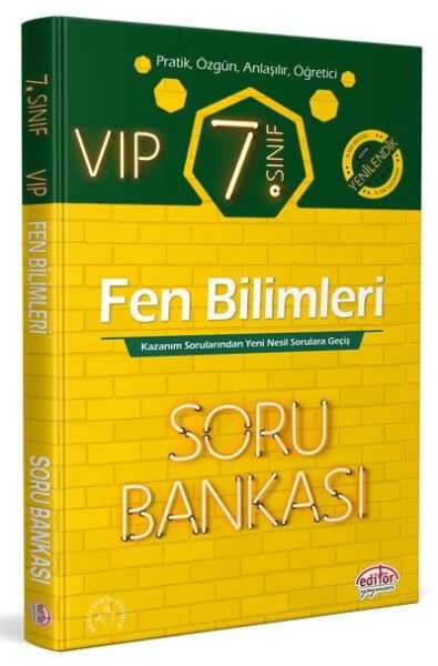Editör Yayınları - Editör 7. Sınıf VIP Fen Bilimleri Soru Bankası