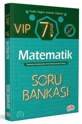 Editör 7. Sınıf VIP Matematik Soru Bankası - Editör Yayınları