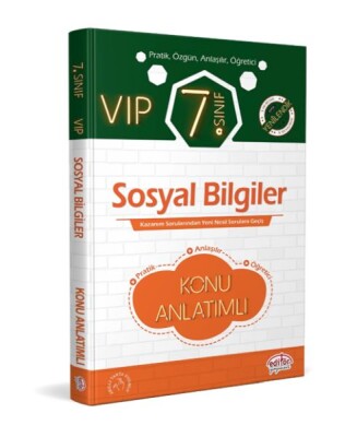 Editör 7. Sınıf Vıp Sosyal Bilgiler Konu Anlatımlı - Editör Yayınları