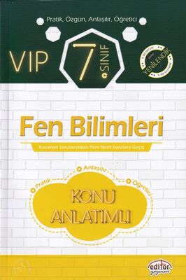 Editör 7.Sınıf VIP Fen Bilimleri Konu Anlatımlı - 1