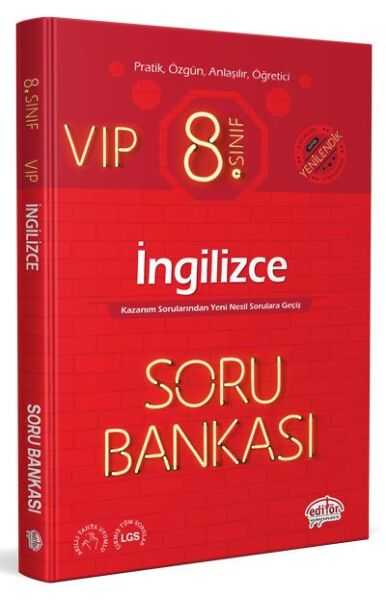 Editör Yayınları - Editör 8. Sınıf VIP İngilizce Soru Bankası