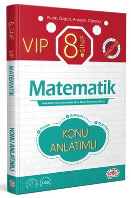 Editör 8. Sınıf VIP Matematik Konu Anlatımı - 1