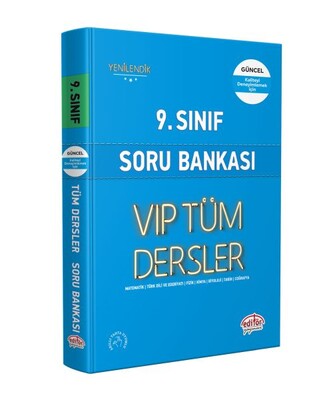 Editör 9. Sınıf Tüm Dersler Soru Bankası Mavi Kitap - Editör Yayınları