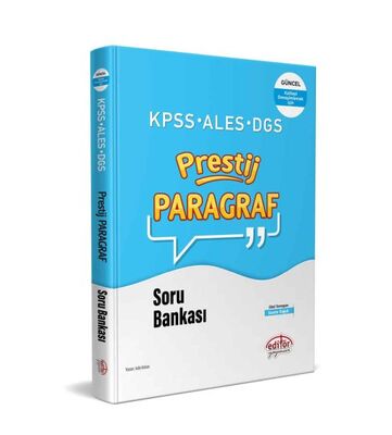Editör KPSS-ALES-DGS Prestij Paragraf Soru Bankası - 1