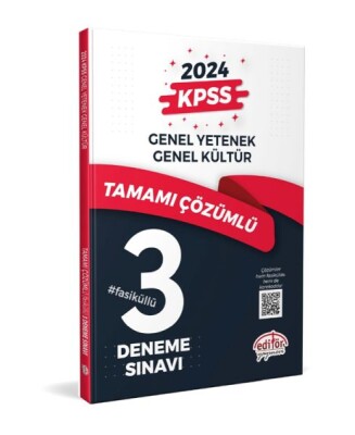 Editör Kpss Genel Yetenek - Genel Kültür Tamamı Çözümlü 3 Fasikül Deneme - Editör Yayınları