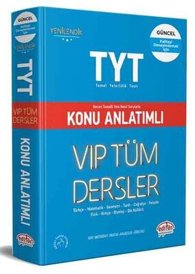 Editör TYT VIP Tüm Dersler Konu Anlatımlı - 1