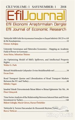 Efil Ekonomi Araştırma Dergisi Sayı 1 - 1