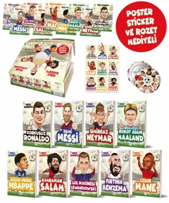 Efsane Futbolcular Kutulu Set (9 Kitap Takım) - Dokuz Yayınları