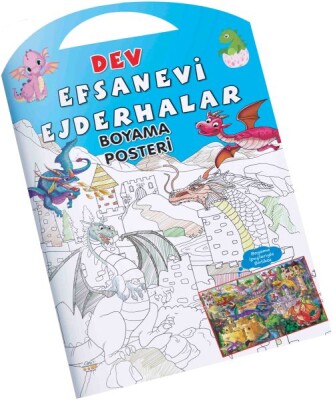 Efsanevi Ejderhalar Dev Boyama Posteri - 0-6 Yaş Yayınları