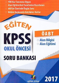 Eğiten Kitap 2017 KPSS Okul Öncesi Soru Bankası - Eğiten Kitap