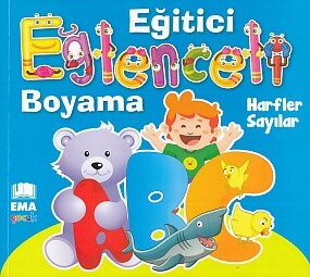 Eğitici Eğlenceli Boyama - Harfler / Sayılar - Ema Kitap