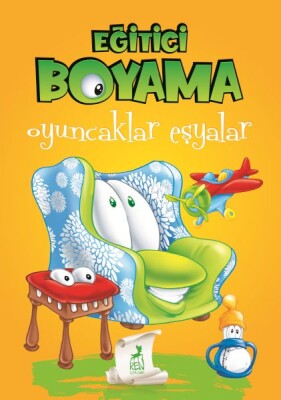 Eğitici Öğretici Boyama - Oyuncaklar Eşyalar - Ren Kitap