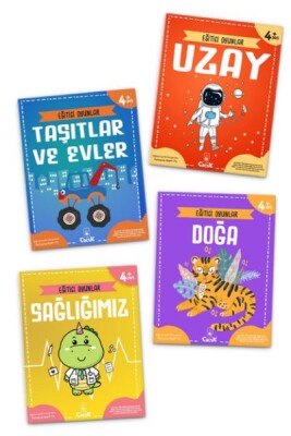 Eğitici Oyunlar Serisi (4 Kitap) - Floki Çocuk