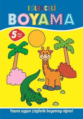 Eğlenceli Boyama - 5 Yaş Üstü 4’lü Pastel Boya Hediyeli - Parıltı Yayınları