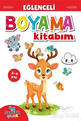 Eğlenceli Boyama Kitabım - Kırmızı Kitap - Sancak Yayınları