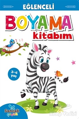 Eğlenceli Boyama Kitabım - Mavi Kitap - Sancak Yayınları