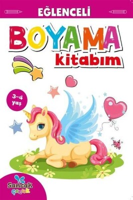 Eğlenceli Boyama Kitabım - Pembe Kitap - Sancak Çocuk