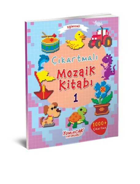 Yumurcak Yayınları - Eğlenceli Çıkartmalı Mozaik Kitabı Seti (4 Kitap Takım)