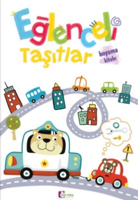 Eğlenceli Taşıtlar Boyama Kitabı - 1