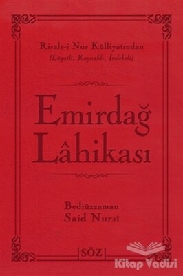 Emirdağ Lahikası (Çanta Boy) - Söz Basım Yayın