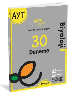 Endemik AYT Biyoloji 30 Deneme Sınavı - Endemik Yayınları