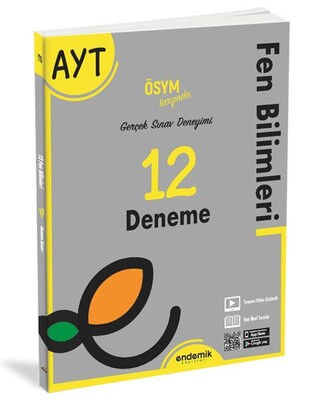 Endemik AYT Fen Bilimleri 12 Deneme Sınavı - Endemik Yayınları