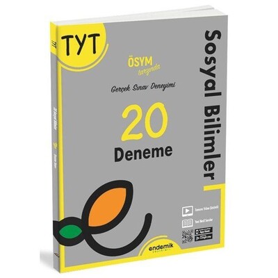 Endemik TYT Sosyal Bilgiler 20 Deneme - Endemik Yayınları