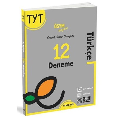 Endemik TYT Türkçe 12 Deneme - Endemik Yayınları
