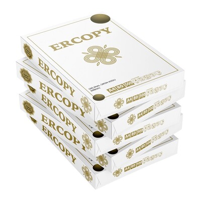 Ercopy Fotokopi Kağıdı A-4 80 Gr 500'Lü 5 Paket - Ercopy