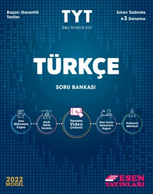 Esen TYT Türkçe Soru Bankası 2022 - Esen Yayınları