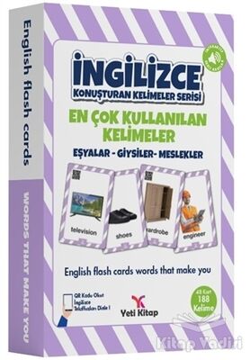 Eşyalar-Giysiler-Meslekler - En Çok Kullanılan Kelimeler İngilizce Konuşturan Kelimeler Serisi - 1