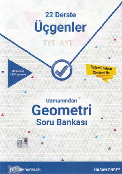 Etkin Yayınları - Etkin TYT - AYT Uzmanından Geometri Soru Bankası 22 Derste Üçgenler (36,00 TL)