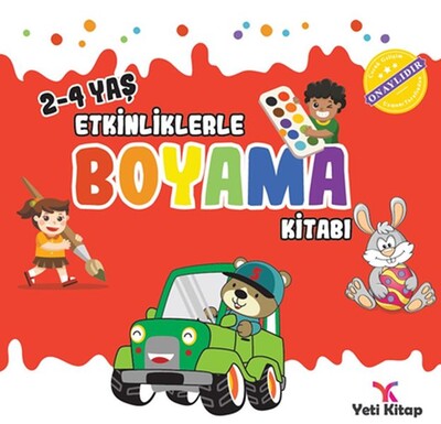 Etkinliklerle Boyama Kitabı 1 2 4 Yaş - Yeti Kitap