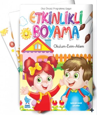 Etkinlikli Boyama (8 Kitap) - Minik Damla