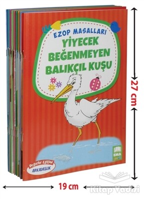 Ezop Masalları Seti (10 Kitap - Büyük Boy) - Ema Çocuk