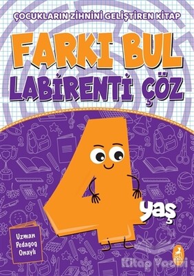 Farkı Bul Labirenti Çöz 4 Yaş - Ren Kitap