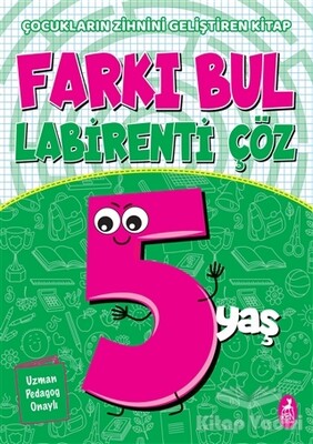 Farkı Bul Labirenti Çöz 5 Yaş - Ren Kitap