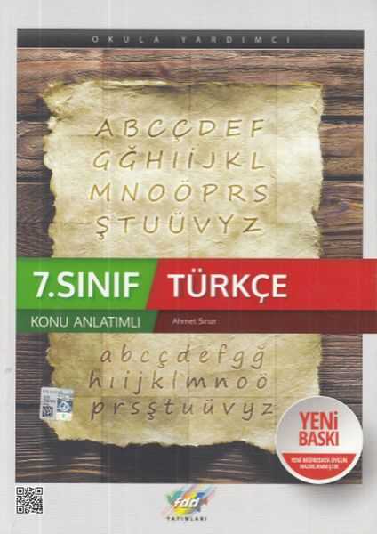 Fdd Yayınları - FDD 7. Sınıf Türkçe Konu Anlatımı (Yeni)