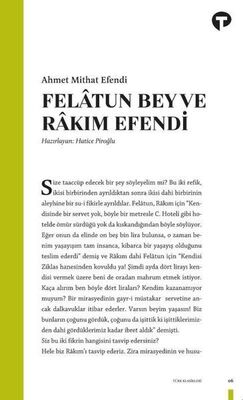 Felatun Bey ve Rakım Efendi - 1