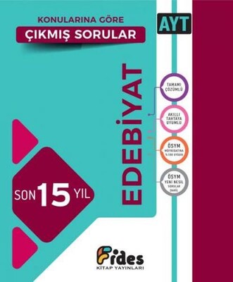 Fides AYT Edebiyat Son 15 Yıl Konularına Göre Çıkmış Sorular - Fides Yayınları