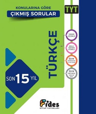 Fides TYT Türkçe Son 15 Yıl Konularına Göre Çıkmış Sorular - Fides Yayınları