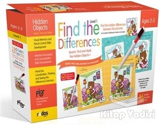 Find the Differences-1 (Level 1) - Search, Find and Mark the Hidden Objects-1 - Ages 2-5 - Piar Kids