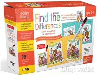 Find the Differences-1 (Level 1) - Search, Find and Mark the Hidden Objects-1 - Ages 2-5 - 1