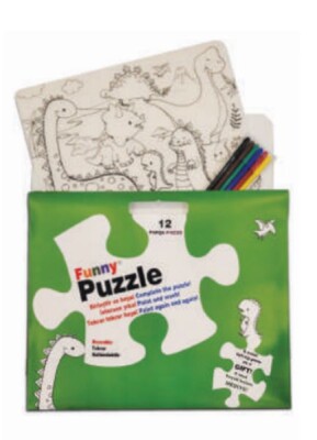Funny Mat Puzzle - Dinozor Çağı 30x40cm - Akademi Çocuk