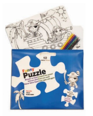 Funny Mat Puzzle - Korsan Adası 30x40cm - Akademi Çocuk