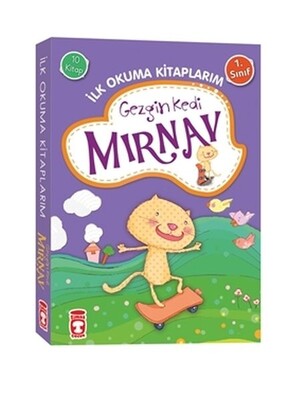 Gezgin Kedi Mırnav - İlk Okuma Kitaplarım Set (10 Kitap Takım) - Timaş Çocuk