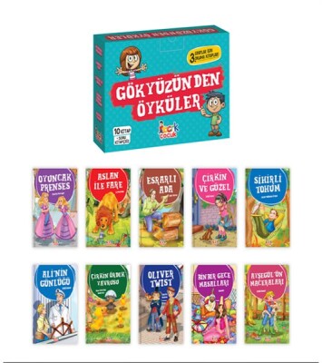 Gökyüzünden Öyküler - (10 Kitap+Soru Kitapçığı) - Bıcırık Yayıncılık